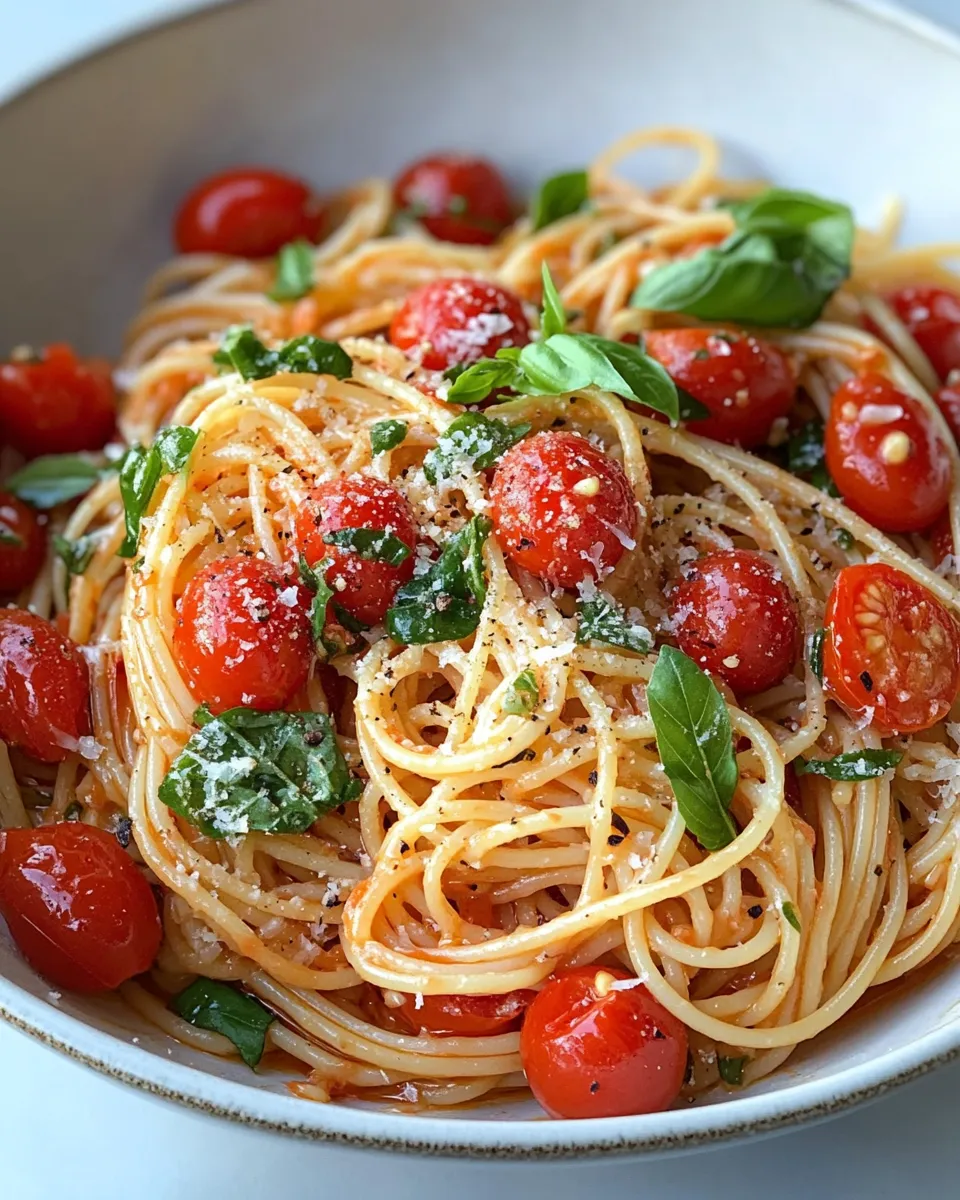 Easy 15-Minute Tomato-Butter Spaghetti food shot