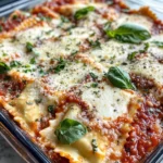 Homemade Baked Cheesy Ravioli with Marinara recipe photo