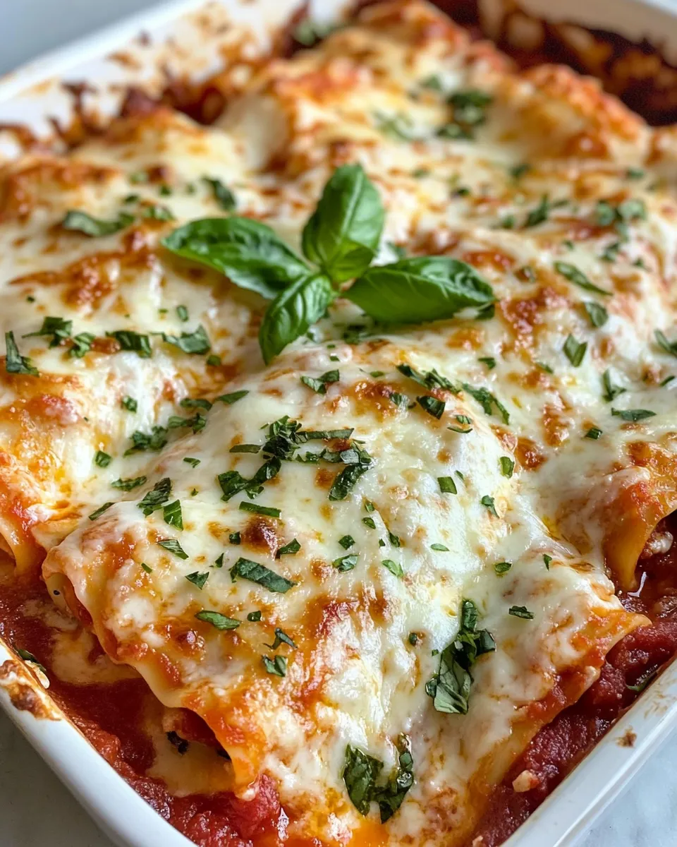 Easy Baked Four-Cheese Lasagna Roll-Ups recipe photo