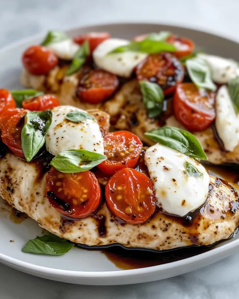 Homemade Balsamic Caprese Chicken with Melty Mozzarella recipe photo