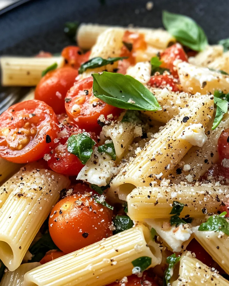 Delicious Boursin Pasta with Burst Tomatoes image