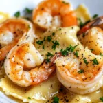 Homemade Brown Butter Garlic Shrimp Ravioli recipe photo