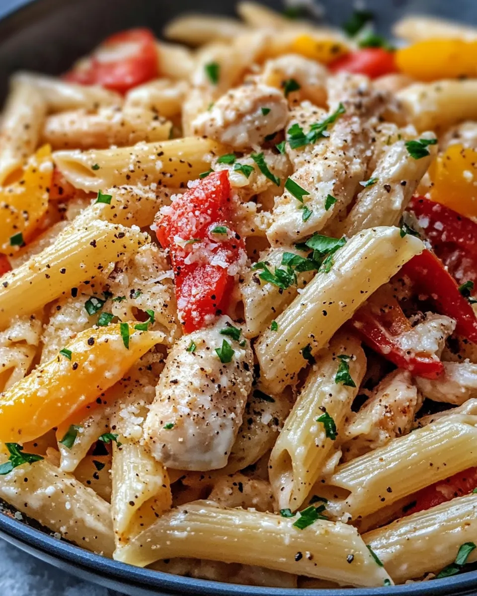 Homemade Cajun Cream Penne with Roasted Peppers recipe photo
