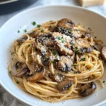 Homemade Caramelized Mushroom Balsamic Spaghetti photo