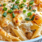 Homemade Cheesy Baked Buffalo Chicken Pasta photo