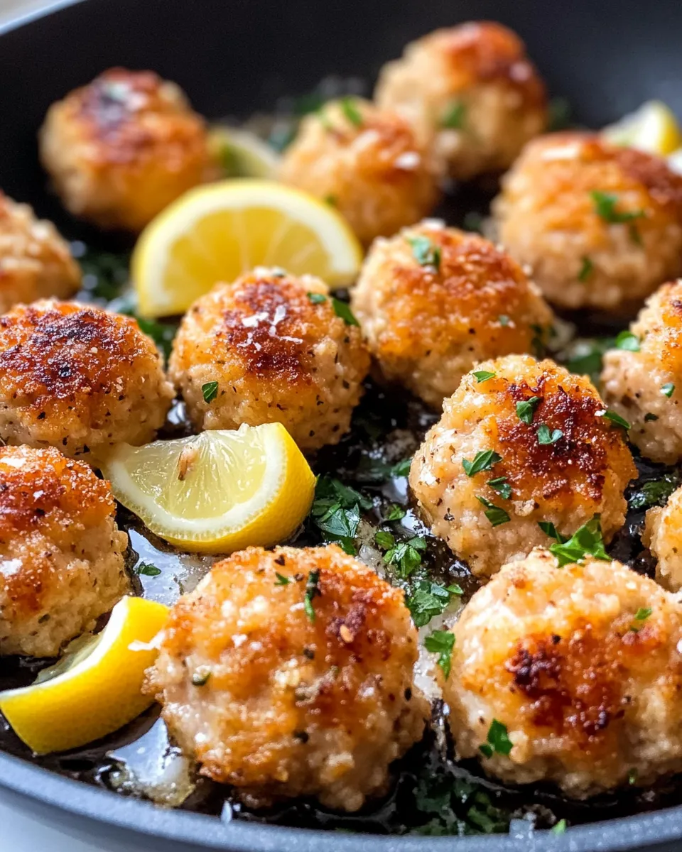 Homemade Chicken Piccata Meatballs (Weeknight Hack) recipe photo