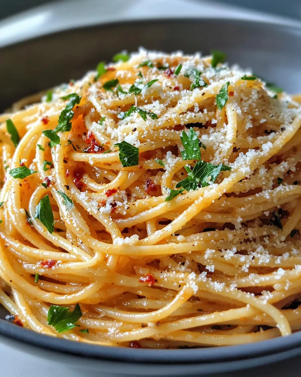 Homemade Chili-Crisp Garlic Butter Spaghetti recipe photo