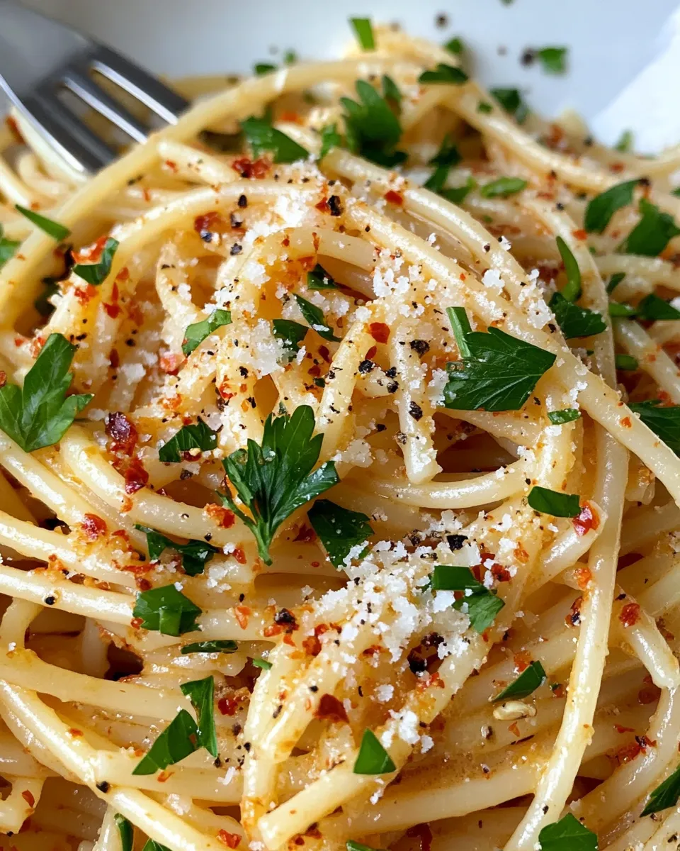 Delicious Chili-Crisp Garlic Butter Spaghetti image