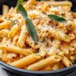 Homemade Creamy Butternut Squash Sage Penne recipe photo