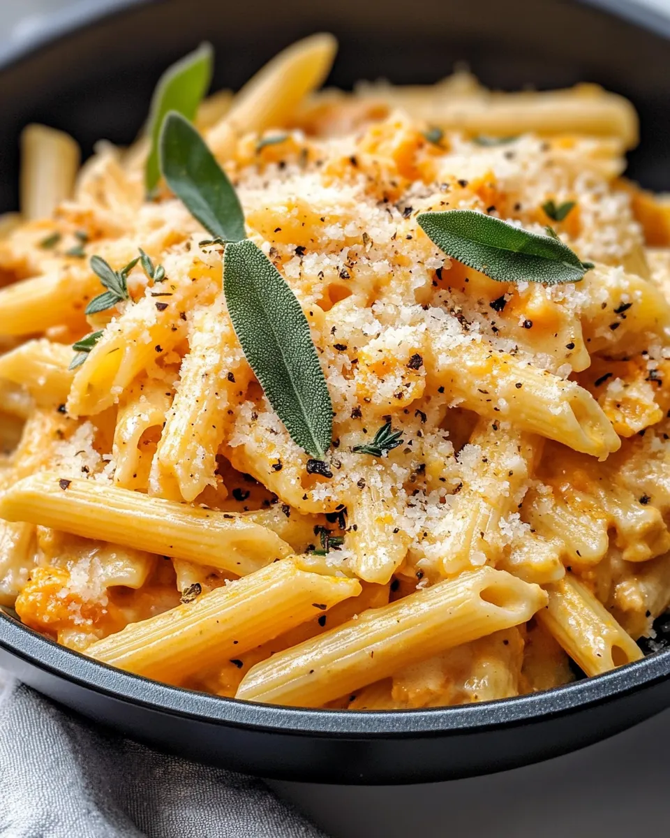 Homemade Creamy Butternut Squash Sage Penne recipe photo