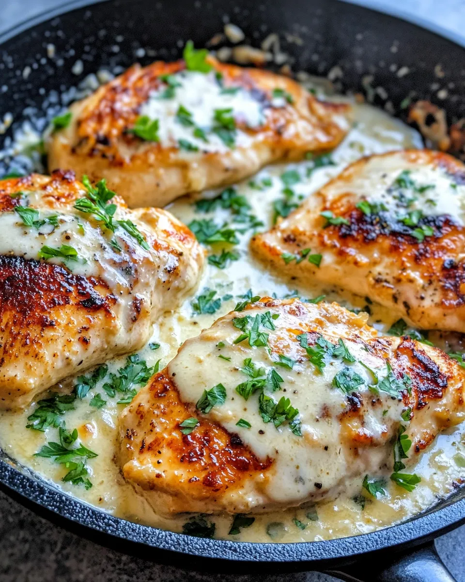 Homemade Creamy French-Onion Chicken Skillet recipe photo
