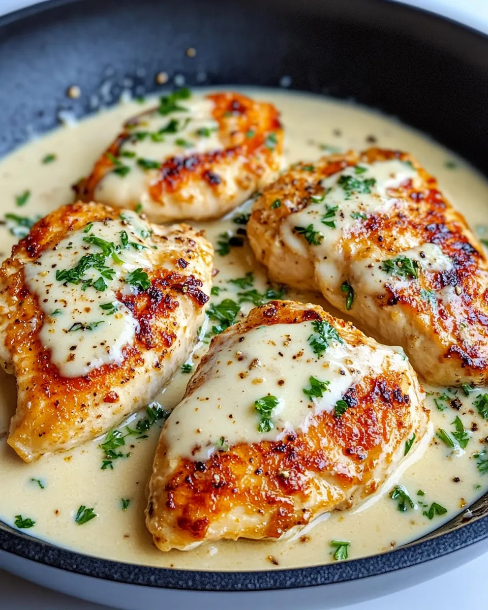 Classic Creamy French-Onion Chicken Skillet dish photo