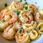 Homemade Creamy Garlic Shrimp Tortellini recipe photo