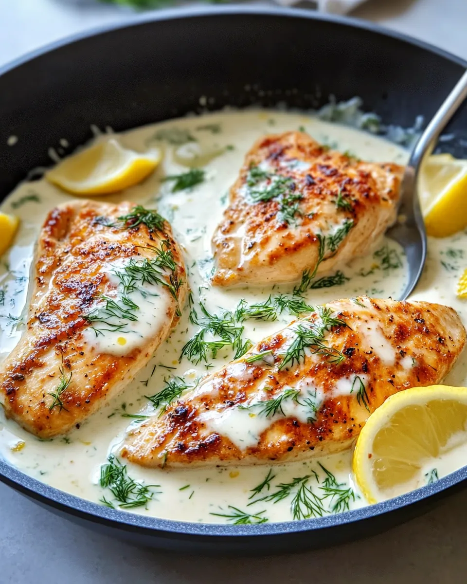 Homemade Creamy Lemon-Dill Chicken recipe photo