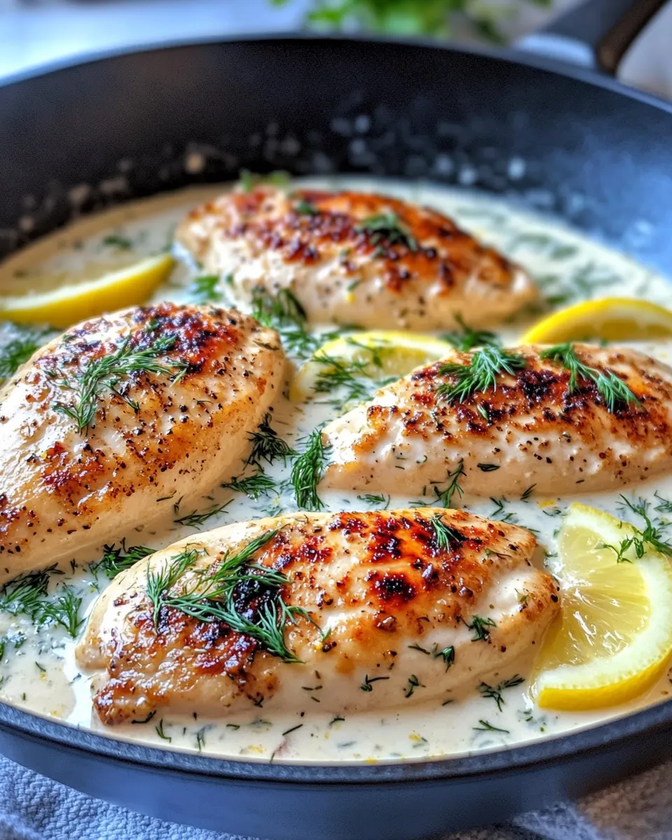 Classic Creamy Lemon-Dill Chicken dish photo