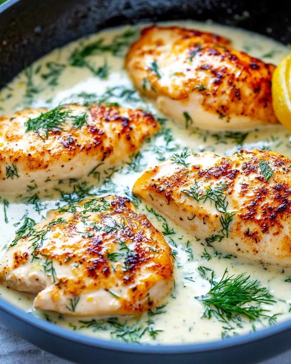 Easy Creamy Lemon-Dill Chicken food shot