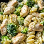 Homemade Creamy Pesto Chicken and Broccoli Rotini recipe photo