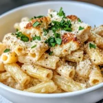 Homemade Creamy Roasted Cauliflower Alfredo Ziti recipe photo