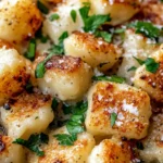 Homemade Creamy Roasted Garlic Cauliflower Gnocchi photo