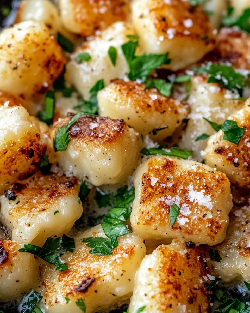 Homemade Creamy Roasted Garlic Cauliflower Gnocchi photo