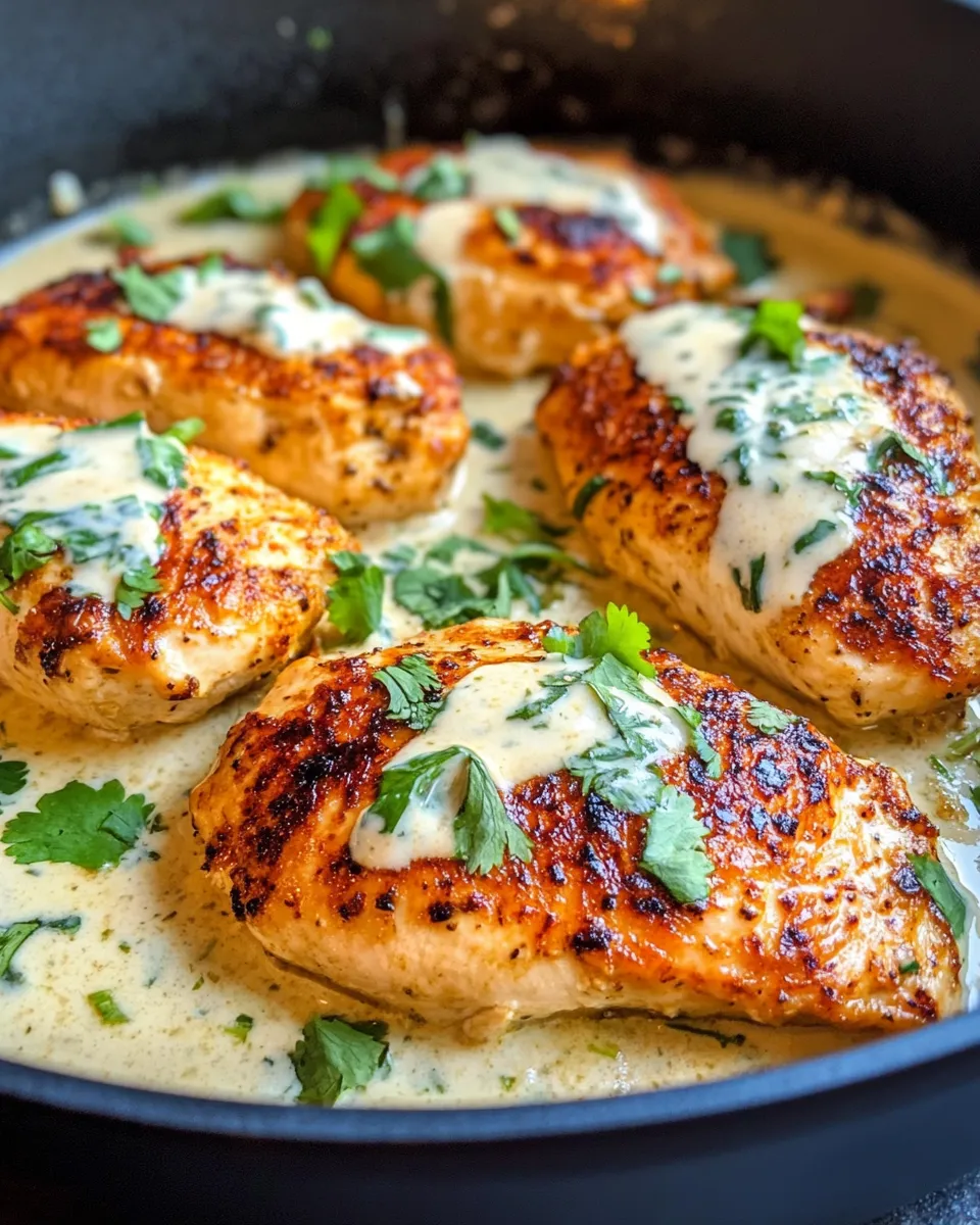 Easy Creamy Roasted Poblano Chicken recipe photo