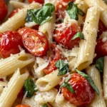 Homemade Creamy Roasted Tomato-Basil Penne recipe photo