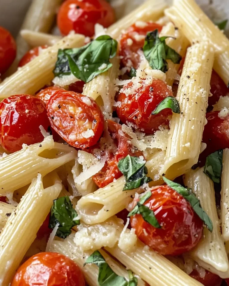 Homemade Creamy Roasted Tomato-Basil Penne recipe photo