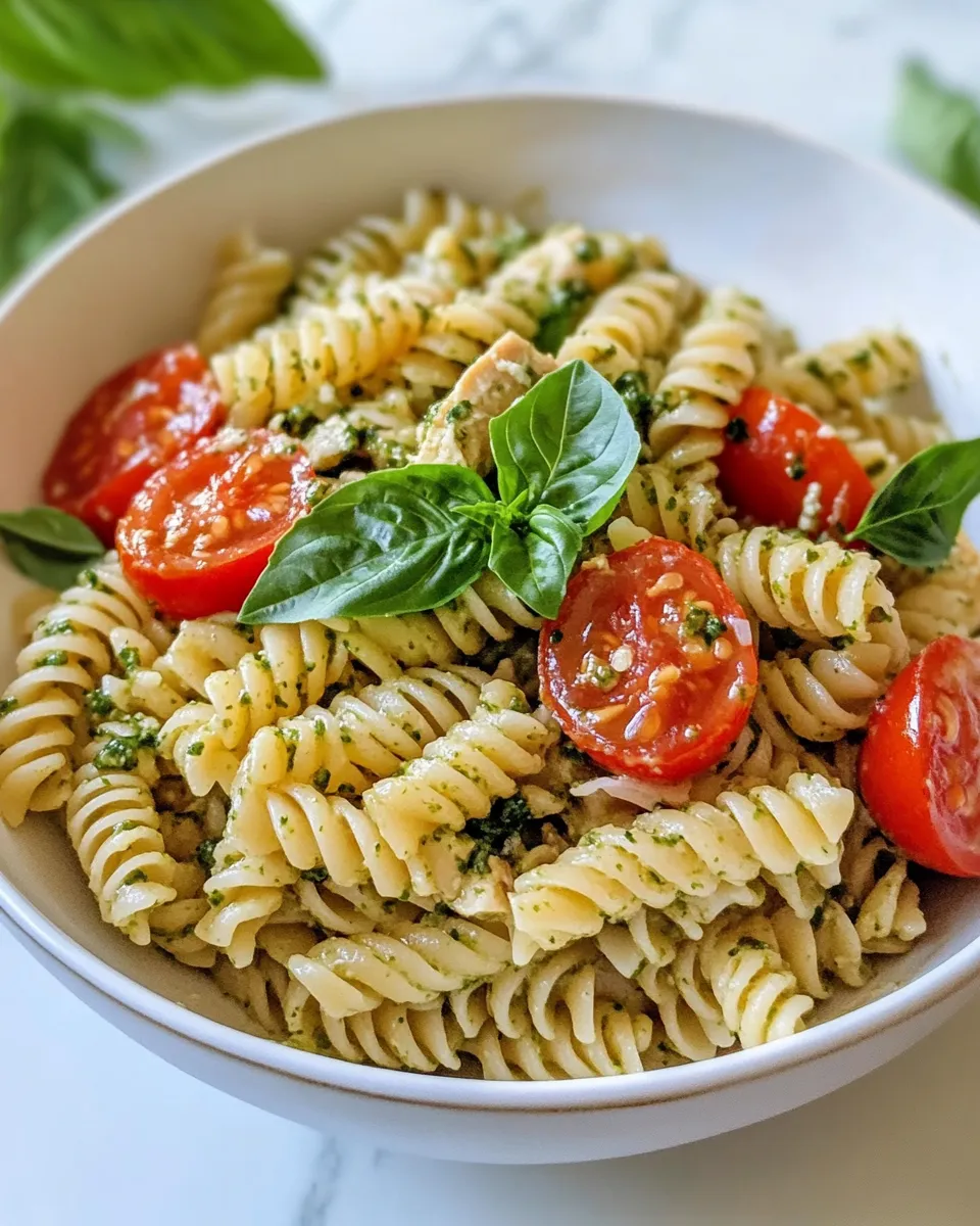 Homemade Creamy Sunflower Pesto Fusilli (nut-free) photo