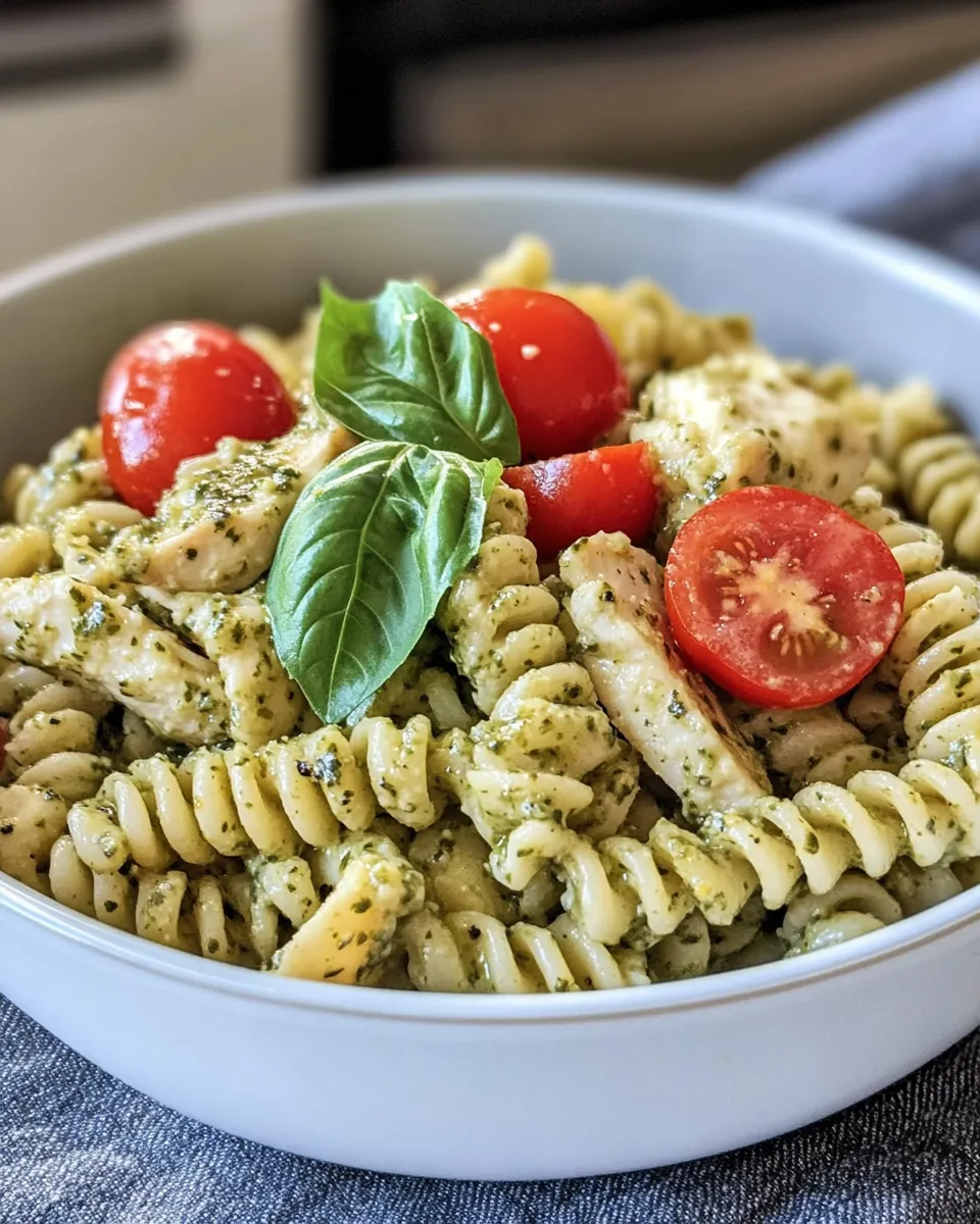 Easy Creamy Sunflower Pesto Fusilli (nut-free) dish photo