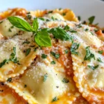 Homemade Creamy Tomato Basil Chicken Ravioli recipe photo