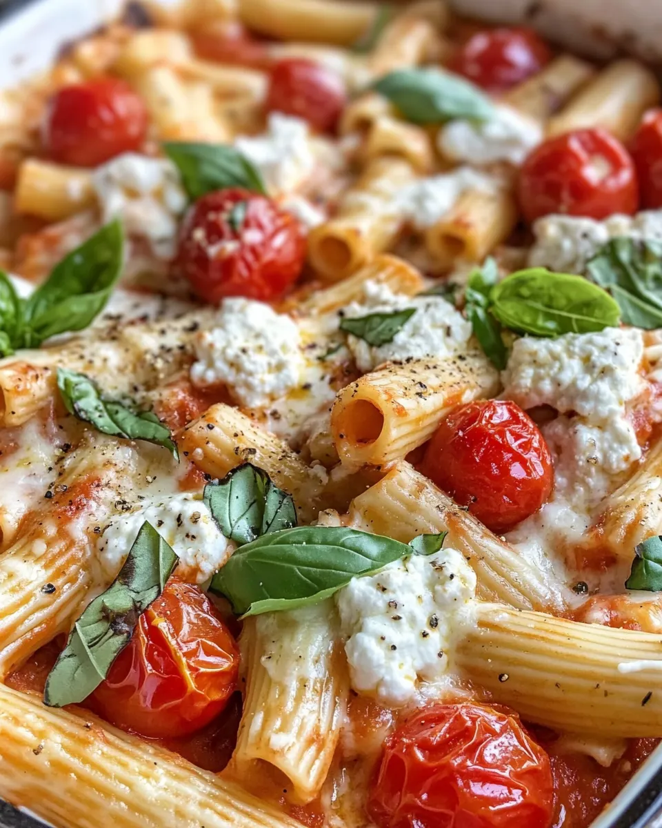 Classic Creamy Tomato Goat Cheese Pasta Bake image