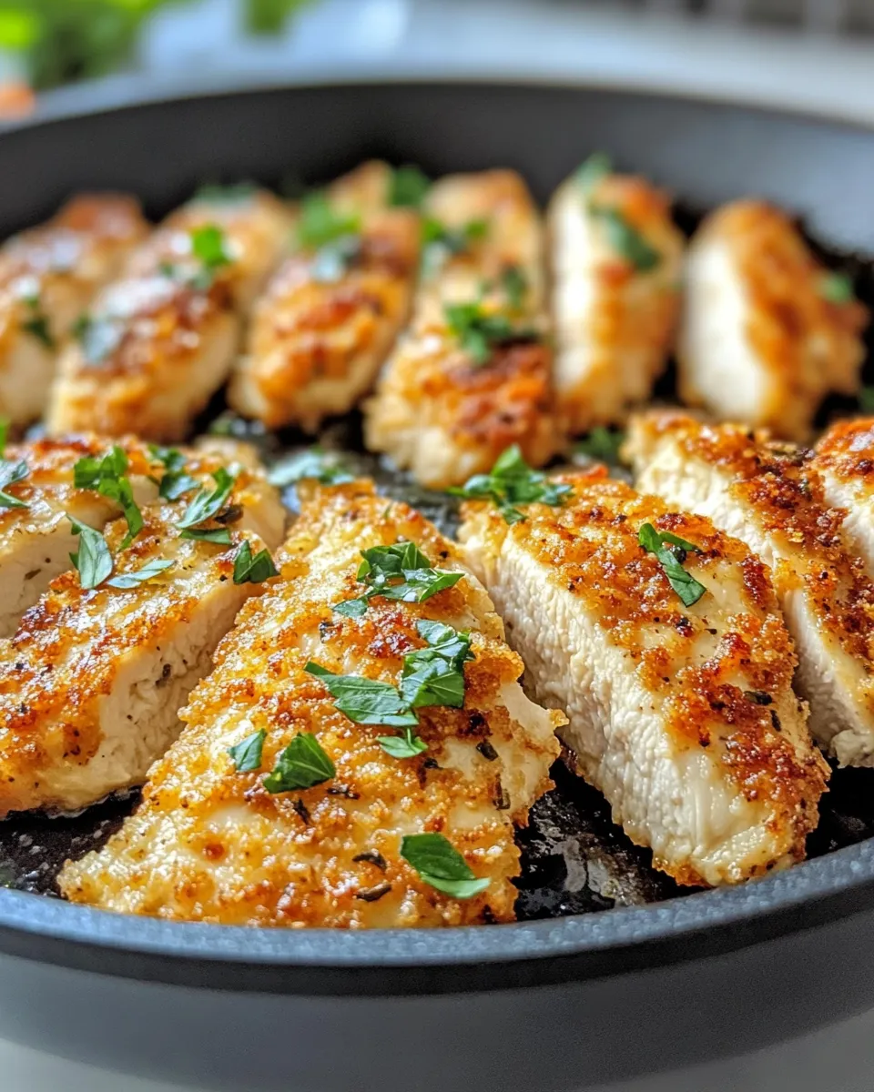 Easy Crispy Parmesan-Crusted Chicken Cutlets recipe photo