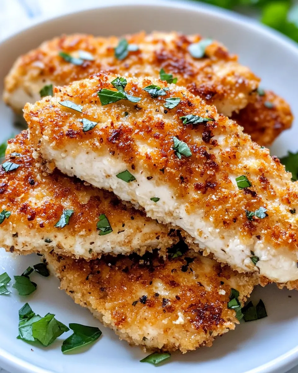 Delicious Crispy Parmesan-Crusted Chicken Cutlets dish photo