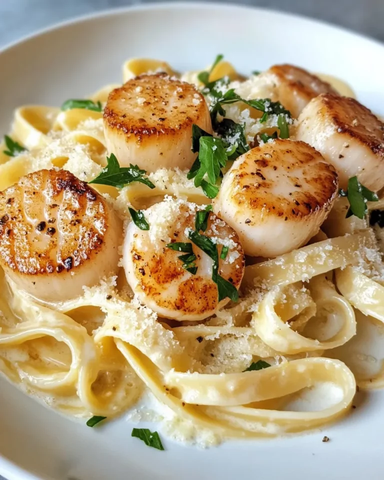Easy Garlic Butter Scallop Fettuccine photo