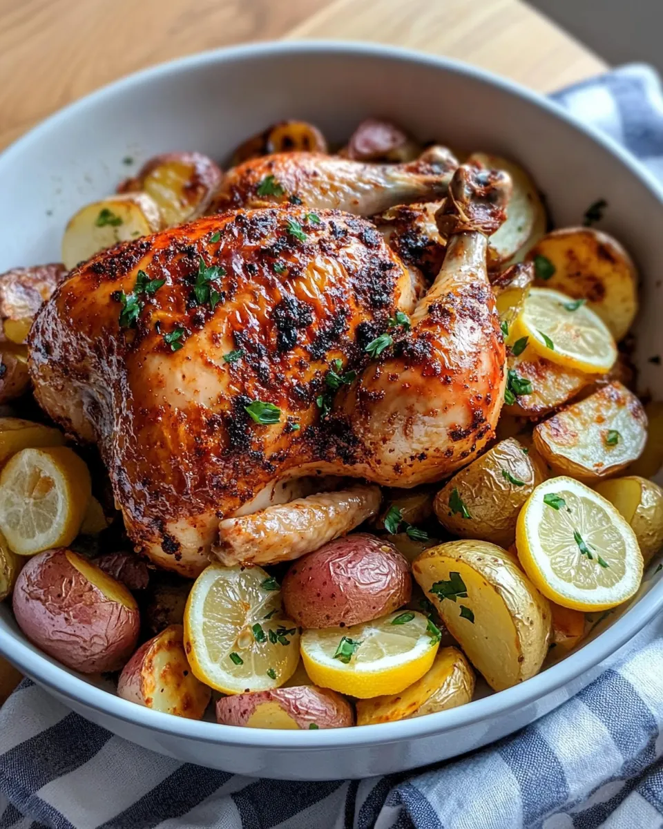 Easy Harissa-Roasted Chicken with Lemon Potatoes picture