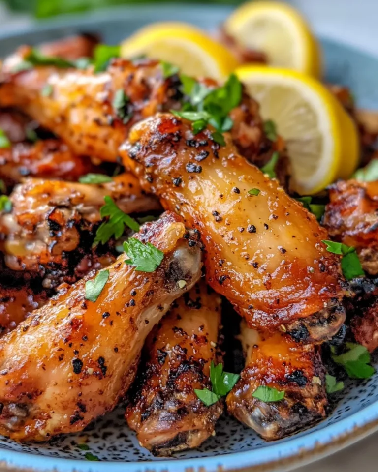 Homemade Honey-Lemon-Pepper Chicken Wings (Crispy Oven) recipe photo