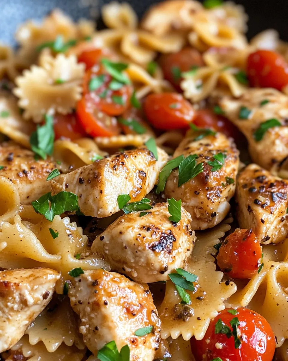 Classic Honey Mustard Chicken Bowtie Pasta image