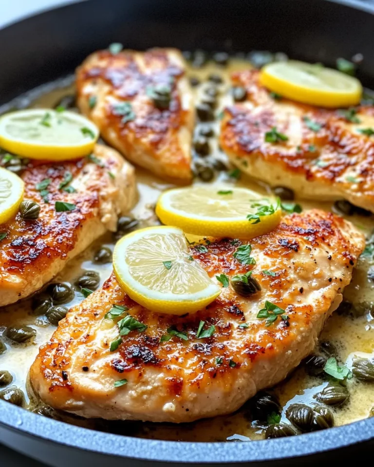 Homemade Lemon-Butter Chicken Piccata with Capers photo