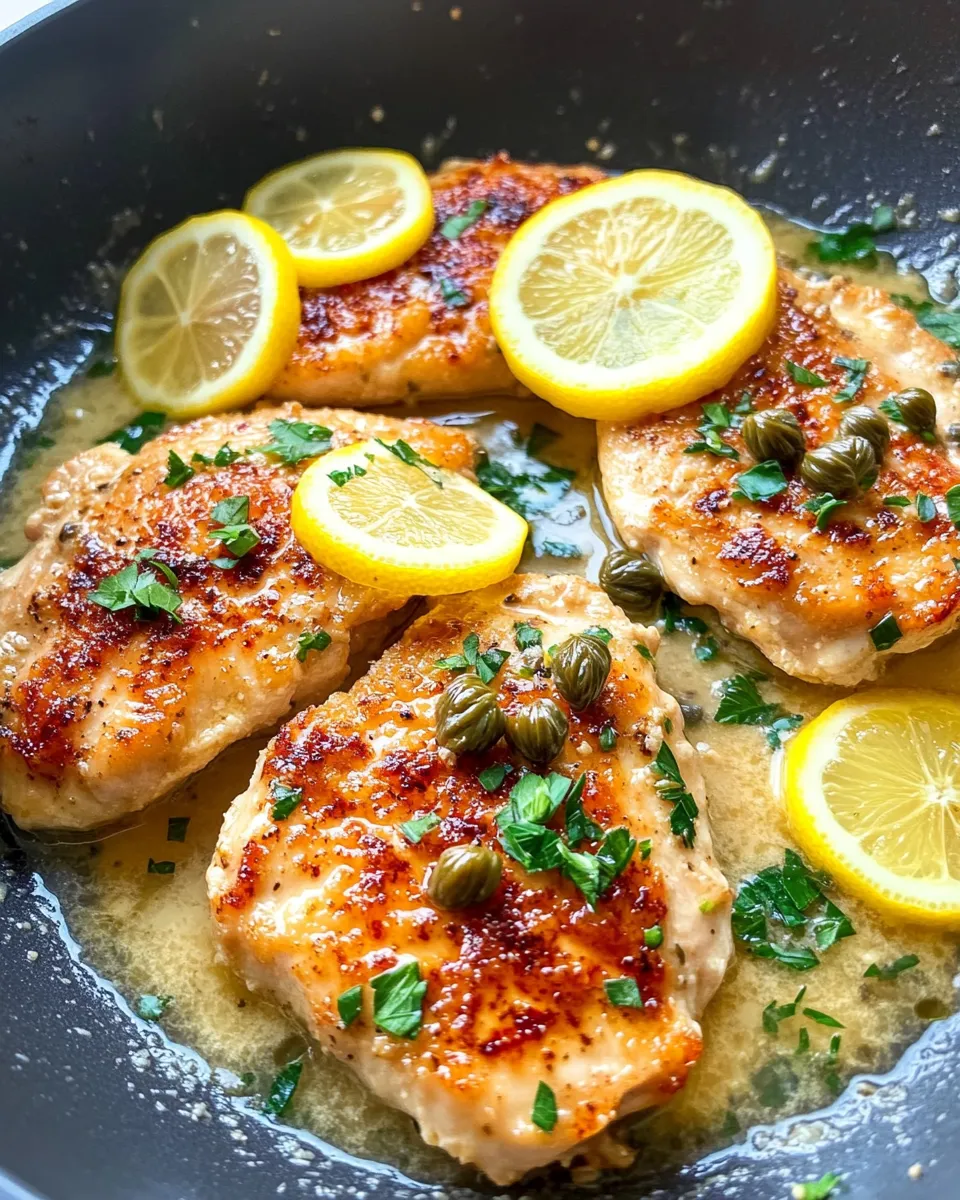 Classic Lemon-Butter Chicken Piccata with Capers recipe image