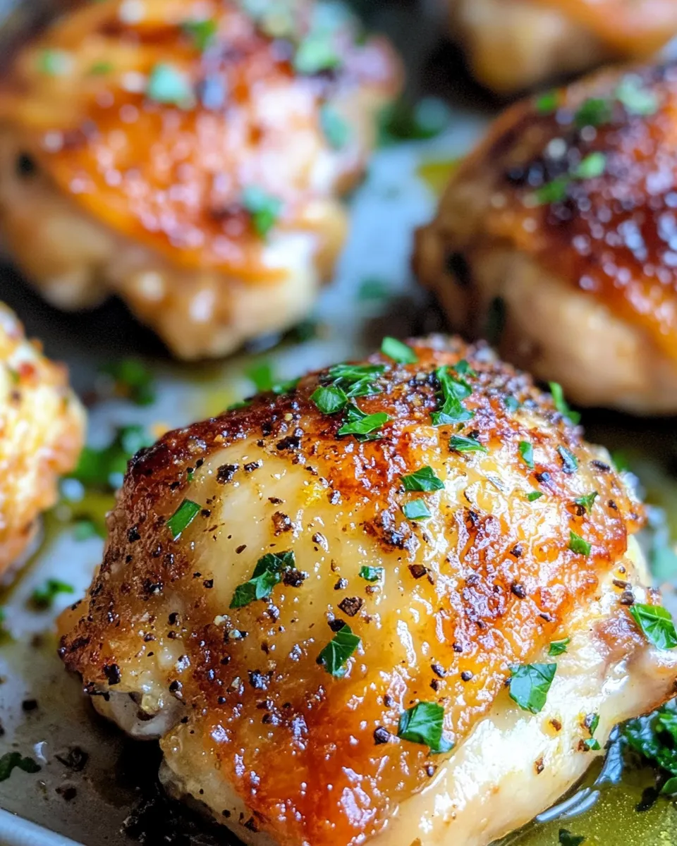 Homemade Lemon-Pepper Chicken Thighs (Crispy Skin) photo