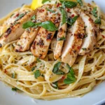 Homemade Lemon Basil Chicken Linguine photo