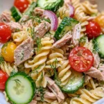 Homemade Lemon Dill Tuna Pasta Salad (no mayo) photo