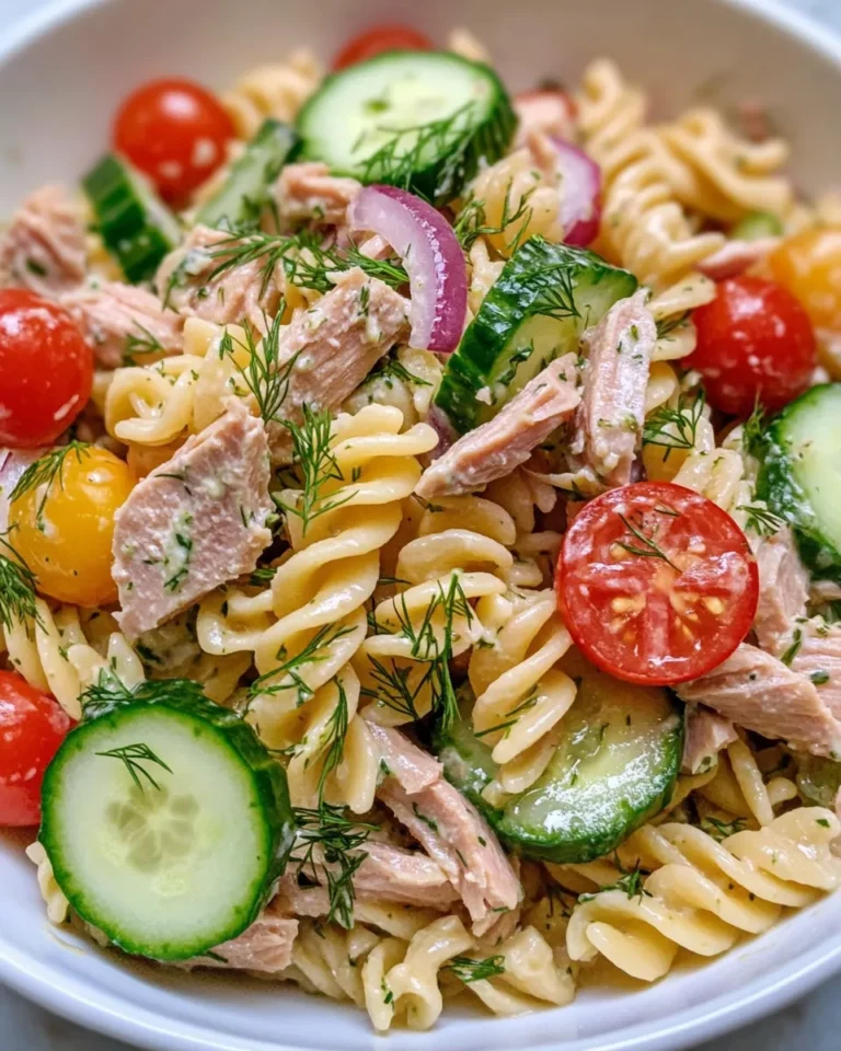 Homemade Lemon Dill Tuna Pasta Salad (no mayo) photo