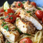 Homemade Lemon Garlic Herb Chicken Spaghetti photo