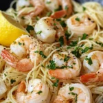 Homemade Lemon Garlic Scampi-Style Angel Hair recipe photo
