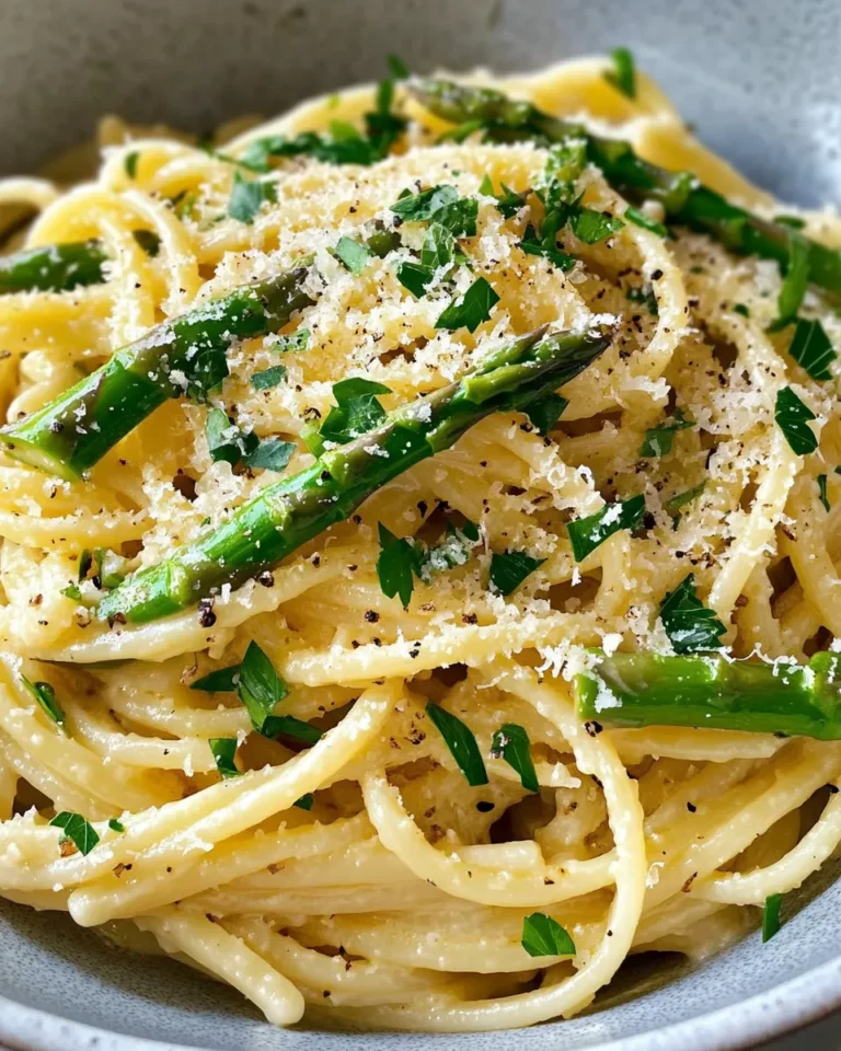 Homemade Lemon Parmesan Asparagus Linguine photo