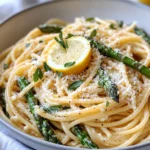 Homemade Lemon Ricotta Asparagus Spaghetti recipe photo