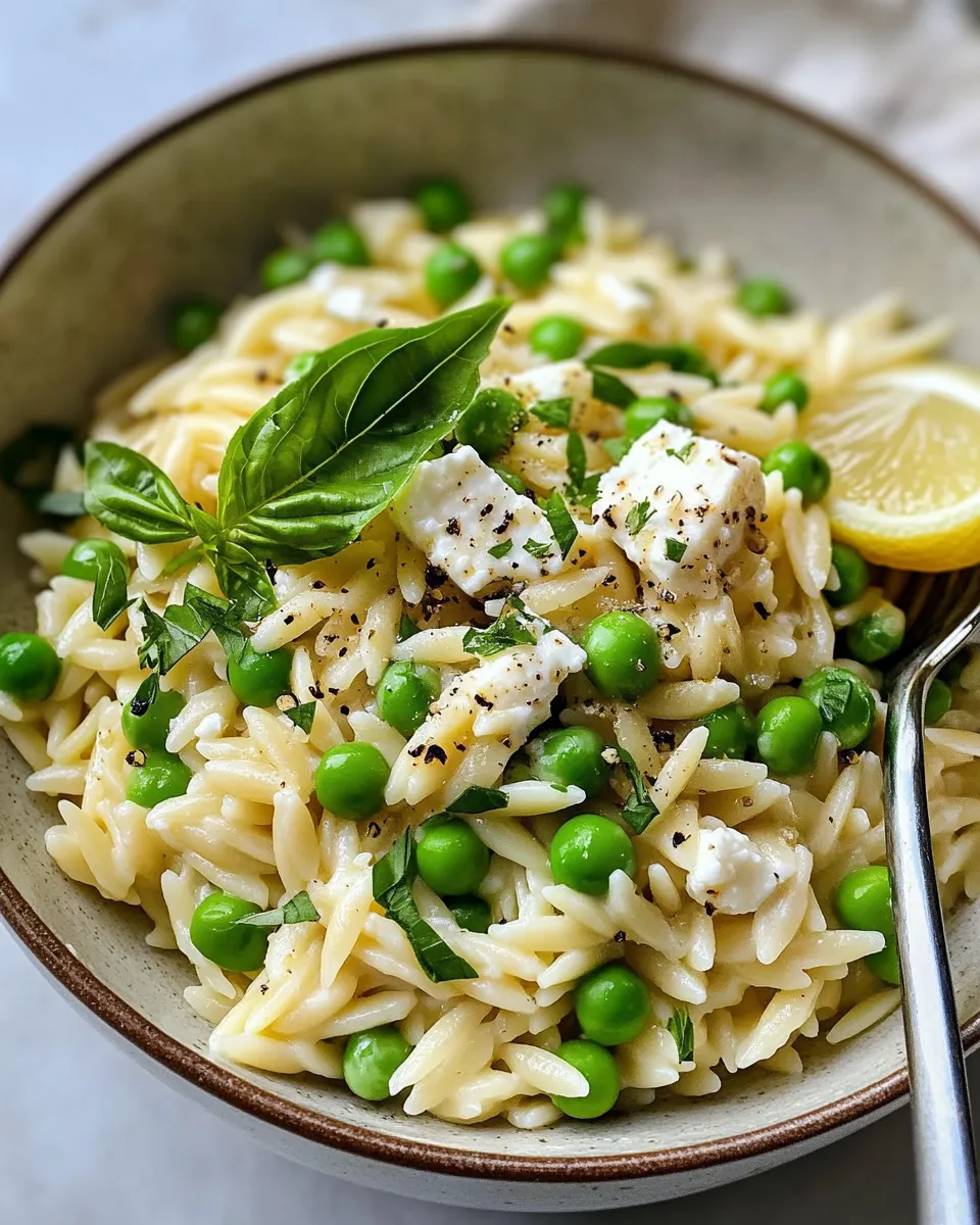 Classic Lemon Ricotta Orzo with Spring Peas (Fall Cozy Twist) recipe photo
