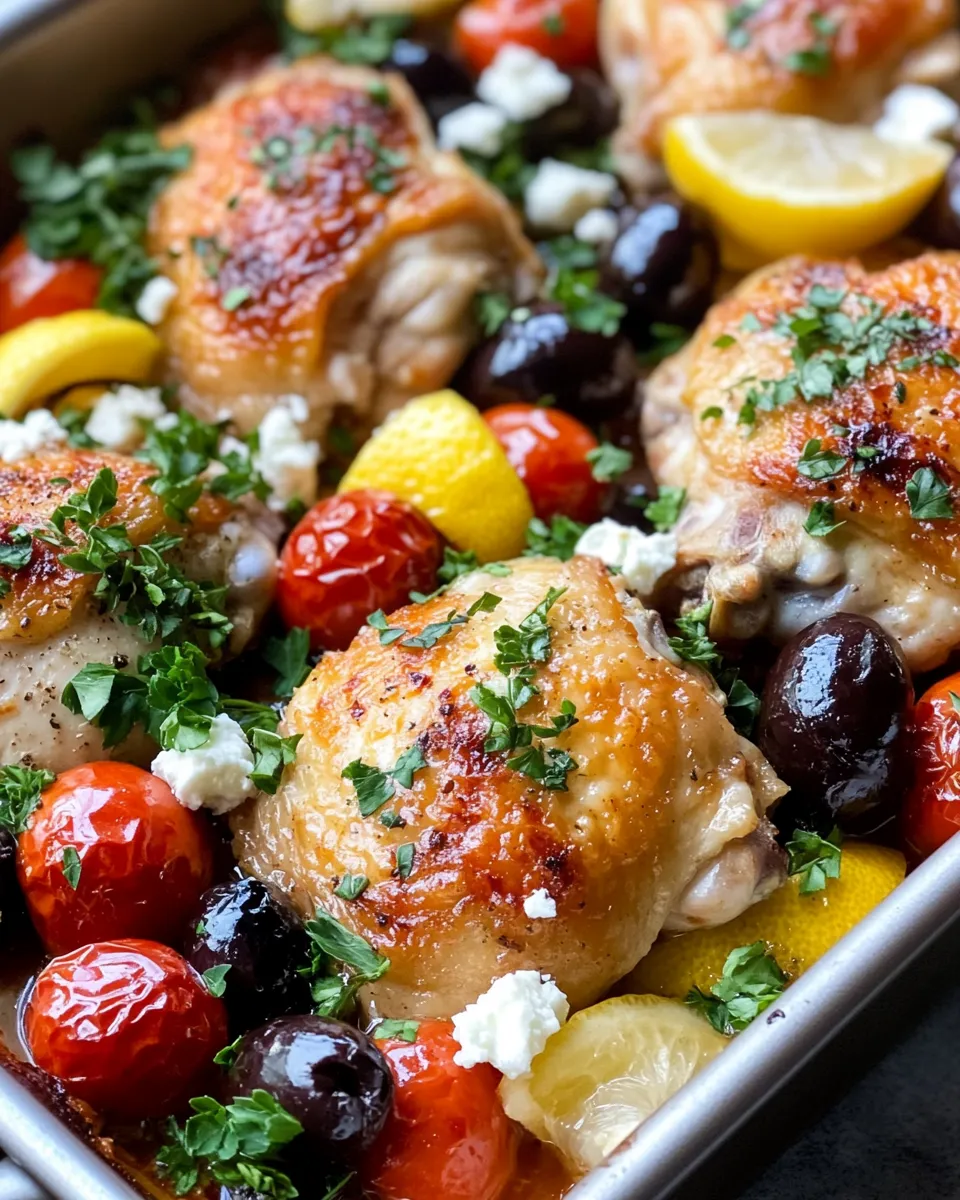Classic Mediterranean Baked Chicken with Olives & Feta image