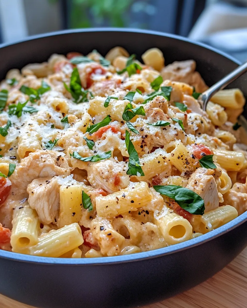 Homemade One-Pot Creamy Tomato Chicken Cavatappi photo